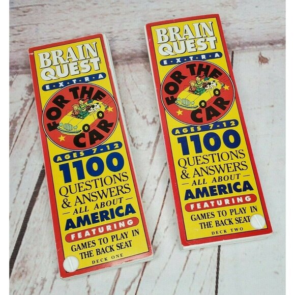 Brain Quest Extra All About America Deck 1 & 2 Questions And Answers Trivia Game - Picture 1 of 10